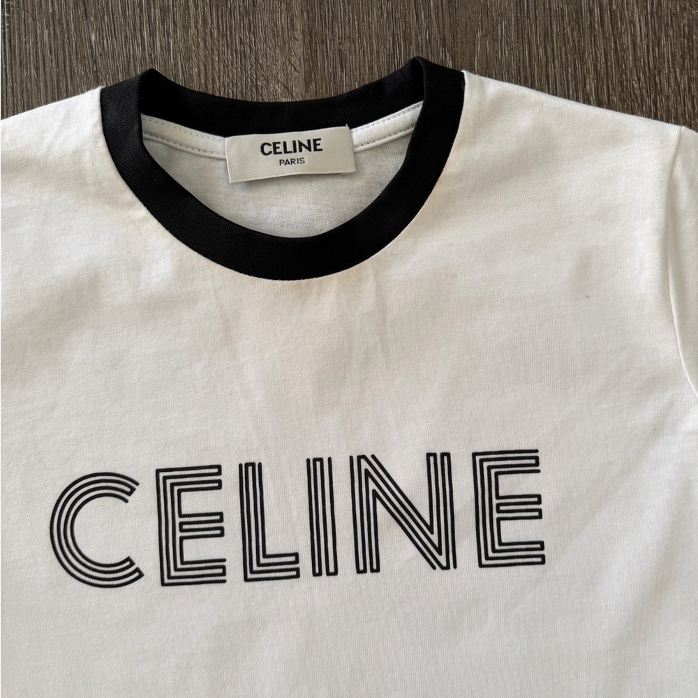 Celine Classic White T-Shirt - Picture 2 of 5